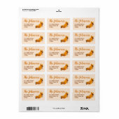 Herfst Thanksgiving Retouradres Label (Full Sheet)