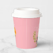 Herfst Thanksgiving Roze papieren bekers (Rechts)