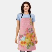 Herfst Thanksgiving Roze Schort (Gedragen)