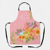 Herfst Thanksgiving Roze Schort (Voorkant)