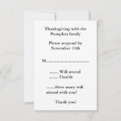 HERFST THANKSGIVING RSVP (Achterkant)