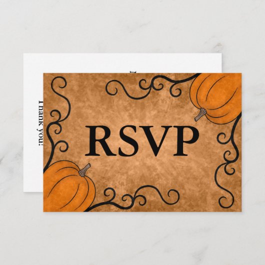 HERFST THANKSGIVING RSVP (Voorkant / Achterkant)