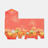 Herfst Thanksgiving Sinaasappel Bedankdoosjes (Uitgevouwen)