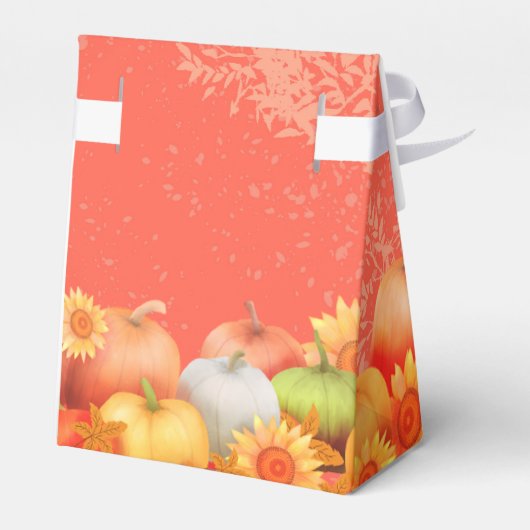 Herfst Thanksgiving Sinaasappel Bedankdoosjes (Achterkant)