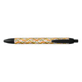 Herfst Thanksgiving Slant Plaid Blauwe Inkt Pen (Achterkant)