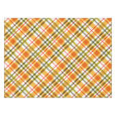 Herfst Thanksgiving Slant Plaid Tafelkleed (Voorkant (Horizontaal))