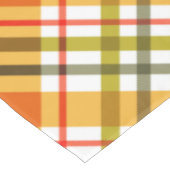 Herfst Thanksgiving Slant Plaid Tafelkleed (Gekanteld)