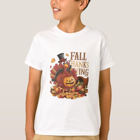 herfst THANKSGIVING T-shirt (Voorkant)