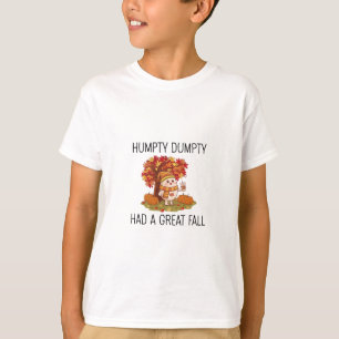Herfst Thanksgiving T-shirt Humpty Dumpty Grappige