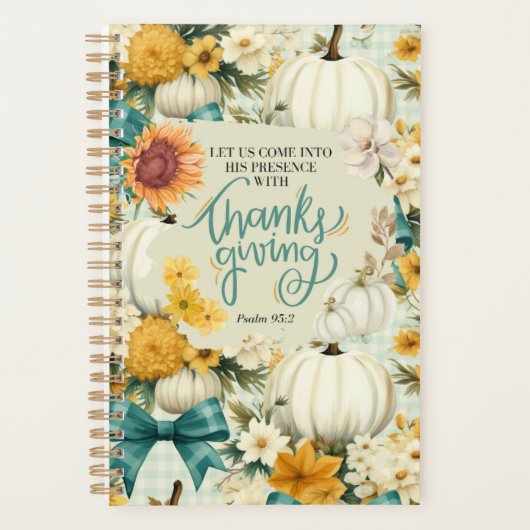 Herfst Thanksgiving thema Inspirerend Planner (Voorkant)