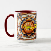 Herfst Thanksgiving Trendy pompoen Collectie Mok (Links)