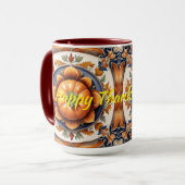 Herfst Thanksgiving Trendy pompoen Collectie Mok (Voorkant links)