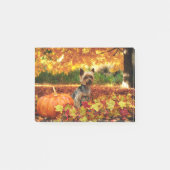 Herfst Thanksgiving - Tucker - Yorkie Post-it® Notes (Voorkant)