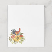 Herfst Thanksgiving Turkije Plaatskaartje (Buitenkant ongevouwen)