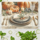 Herfst Thanksgiving Vakantie Keukenhanddoeken (Gevouwen)