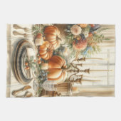 Herfst Thanksgiving Vakantie Keukenhanddoeken (Horizontaal)