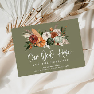 herfst Thanksgiving vakantie verhuisaankondiging Briefkaart