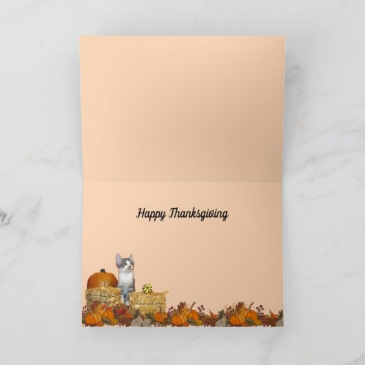 Herfst/Thanksgiving van varkenskarper - Kaart van (Binnen)