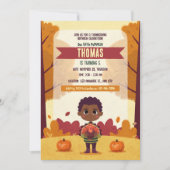 Herfst Thanksgiving Verjaardag Fotouitnodiging Kaart (Voorkant)