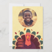 Herfst Thanksgiving Verjaardag Fotouitnodiging Kaart (Achterkant)