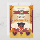 Herfst Thanksgiving Verjaardag Fotouitnodiging Kaart (Voorkant)