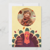 Herfst Thanksgiving Verjaardag Fotouitnodiging Kaart (Achterkant)