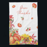 Herfst Thanksgiving Waterverf Pompoen Theedoek<br><div class="desc">Herfst Thanksgiving Waterverf Pompoen Keukenhanddoek. Overeenkomende objecten zijn beschikbaar.</div>