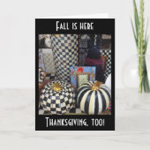 HERFST/THANKSGIVING=WISHT VOOR U FEESTDAGEN KAART (Voorkant)