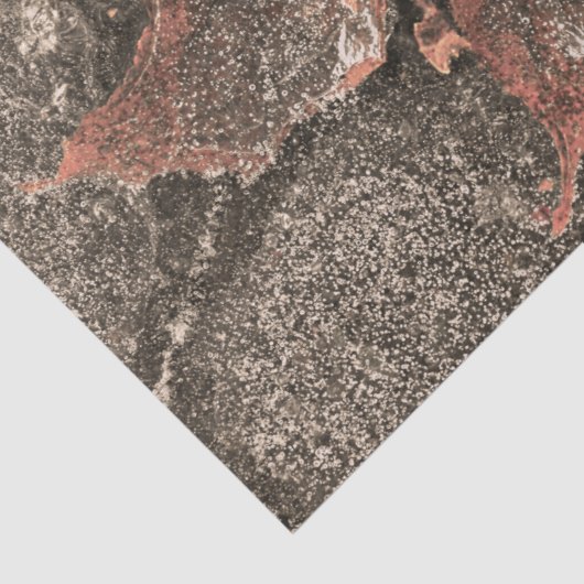 Herfst Thaple Leaf  Sepia Autumn Tissuepapier (Detail)