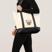 Herfst Thee Cozy Doodle Illustratie Tote Bag (Voorkant (product))