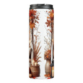  HERFST THEMA AFRO-AMERIKAANSE VROUW LEZEN THERMOSBEKER (Achterkant)