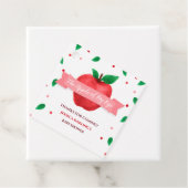 Herfst thema appel van mijn oog baby shower bedankjes labels (In situ)