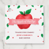 Herfst thema appel van mijn oog baby shower bedankjes labels (Voorkant)