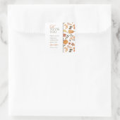 Herfst Thema Baby Shower Bedankt Sticker (Tas)