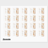 Herfst Thema Baby Shower Bedankt Sticker (Vel)