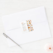 Herfst Thema Baby Shower Bedankt Sticker (Envelop)