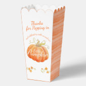 Herfst-thema baby shower schattige pompoen bedankdoosjes (Achterkant)