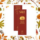 Herfst Thema Eenvoudige Moderne Boetiek Kleding La Contactkaartje