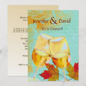 Herfst Thema Engagement Party Uitnodiging (Voorkant / Achterkant)