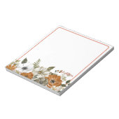 Herfst thema gepersonaliseerd notitieblok (Linkerzijde)