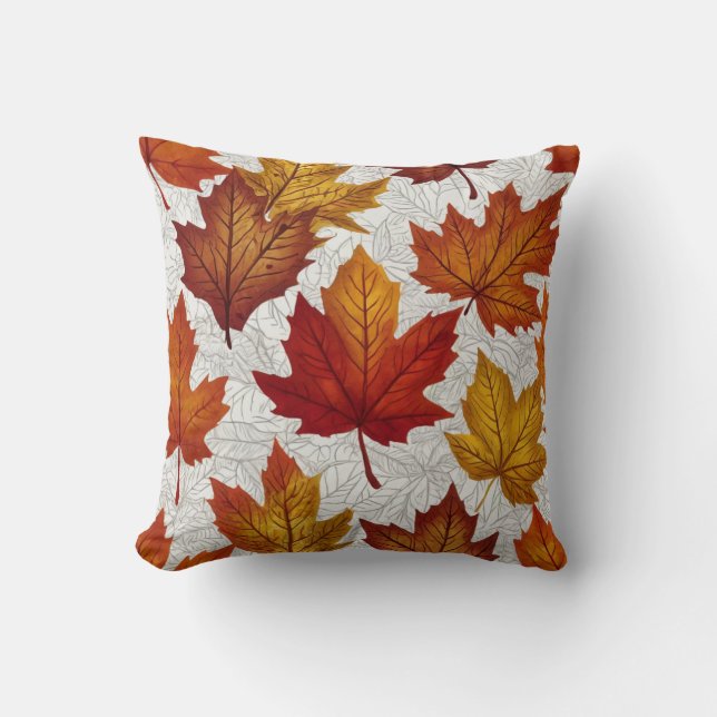 herfst thema gooikussen kussen (Voorkant)