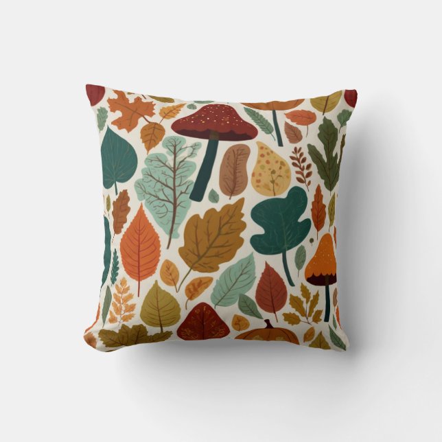 herfst thema gooikussen kussen (Voorkant)