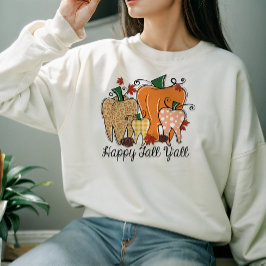 HERFST THEMA HAPPY F'ALL POMPOEN TRUI