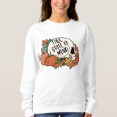 HERFST THEMA HERFST STAAT VAN GEEST SCHEDEL TRUI (Voorkant)