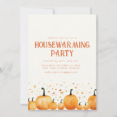 Herfst thema housewarming party uitnodiging (Voorkant)
