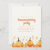 Herfst thema housewarming party uitnodiging (Voorkant)