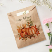 Herfst-thema kleine cadeau & product tassen bedankzakje (Gezegeld)