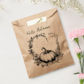 Herfst-thema kleine cadeau & product tassen bedankzakje (Gezegeld)