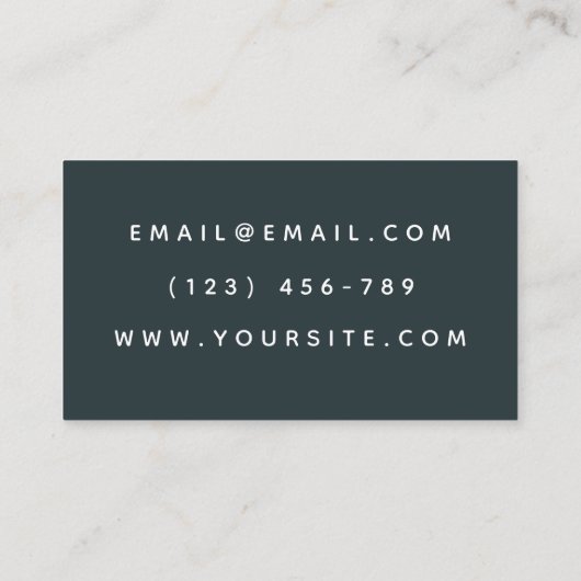 Herfst thema Leaf Visitekaartje (Achterkant)