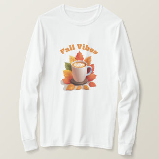 Herfst thema met koffie t-shirt